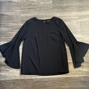 Goldray Bell Sleeve Long Sleeve Blouse